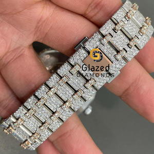 Most Unique Designer Hip Round Brilliant Cut VVs Clarity Diamonds Iced Out Lab Grown Watch for Men With Custom Dial Design - Product Image 4