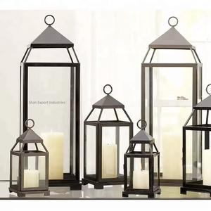Top Selling Metal & Glass <b>Candle</b> <b>Lantern</b> in <b>Black</b> Finished for Home & Wedding Tabletop Lighting Decor <b>Lantern</b> Sets - Product Image 2