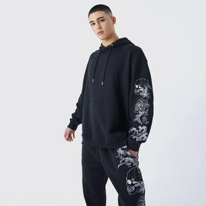 2025 Jogger Chándal Ropa de hombre 100% Algodón Logotipo personalizado Slim Fit Pantalón y pulóver Sudadera con capucha Conjunto para hombres - Product Image 3