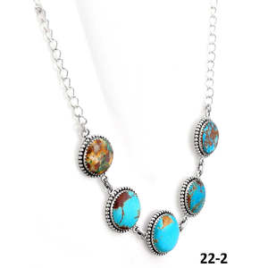 Collier artisanal en turquoise et argent sterling du sud-ouest pour les occasions de cadeaux - Product Image 3