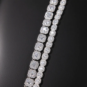 Iced Out Sparkling High Shine Drip Style <b>Bracelet</b> 925 Sterling <b>Silver</b> Hip Hop Luxury Statement <b>Bracelet</b> For Unisex Wear - Product Image 2