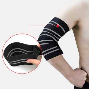 Flexible gimnasio entrenamiento codo protección levantamiento de pesas entrenamiento compresión elástica Deadlift vendaje Powerlifting Fitness elástico - Product Image 4