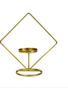 เชิงเทียนโลหะลวดตกแต่งโหลเทียนกรอบเปิดสำหรับตกแต่งบ้านโต๊ะสำเนียง - Product Image 5