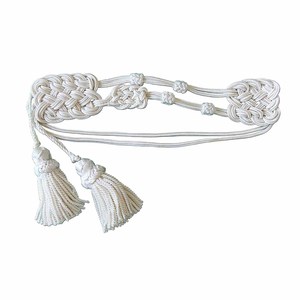 Cordon de serrage en dentelle blanc pur, design classique argenté, coton et polyester, aiguillette ornementale, équipement de défense personnelle - Product Image 5
