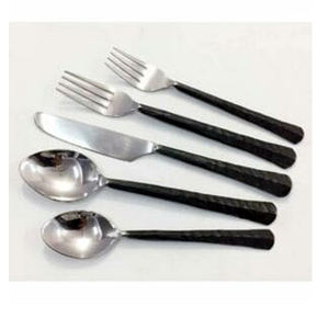 Juego de cubiertos de acero inoxidable chapado en oro con mango de madera de Color personalizado, juego de cubiertos de mesa, accesorios de cocina, Material metálico - Product Image 5