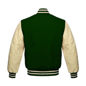 Chaquetas Varsity Letterman de Alta Calidad, Cuerpo de Lana, Mangas de Cuero Genuino, Ropa de Invierno, Chaqueta Varsity Letterman Elegante para Hombre 2024 - Product Image 2