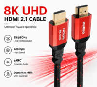 Câble HDMI 2.1 8K 60Hz 48G à large bande passante, HDR dynamique, câble eARC