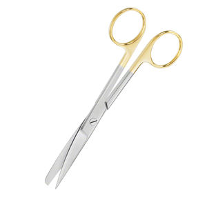 ที่กําหนดเองกรรไกรผ่าตัดครึ่งทอง Blunt ใบมีดคมกรรไกรตัดเย็บสแตนเลสกรรไกรตัดตะเข็บ - Product Image 6