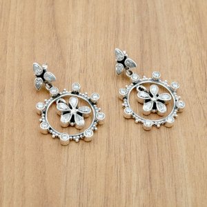 Pendiente de Plata de Ley 925, circonita Natural y piedras preciosas CZ, joyería hecha a mano para ella, regalo de moda, 2017 - Product Image 2