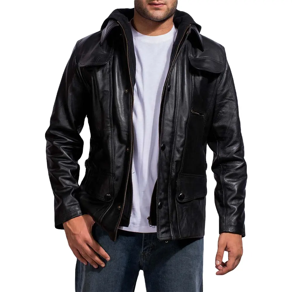 Giacca di pelle primavera autunno giacca da uomo con colletto alto sottile in pelle sintetica giacca moda Moto cappotto causale uomo Moto cappotto in pelle da motociclista