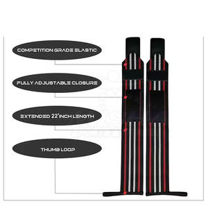 Poignets de gymnastique d'haltérophilie 2025 chaînes de poignet de gymnastique de force à vendre Sports respirants en néoprène de haute qualité - Product Image 5