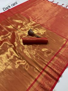 Robe de soirée en soie tissée or, tenue de mariée traditionnelle avec une belle Blouse, couleur tendance - Product Image 6