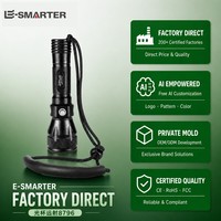 Lampe de plongée IP68, lampe torche LED rechargeable par USB, lampe de plongée sous-marine en alliage d'aluminium, faisceau zoomable