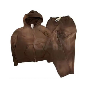 Meilleure vente de streetwear survêtements lavés à l'acide qualité supérieure, concevez vos propres survêtements lavés à l'acide en stock - Product Image 1