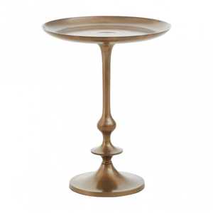 Mesa de centro lateral interior de diseño clásico Mesa de salón de forma redonda y de metal al precio más bajo - Product Image 1