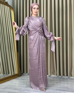 Luxueux Abaya en organza de soie pour adultes Designer spécial vêtements traditionnels musulmans élégant fait à la main robe inspirée de la Turquie - Product Image 2