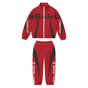 Ensemble de survêtement personnalisé pour femme : pull mi-zippé, veste coupe-vent et pantalon de jogging 2 pièces - Product Image 2