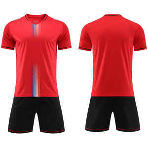 100% poliéster sublimación deporte fútbol Jersey asequible al por mayor hombres equipo de fútbol conjunto - Product Image 2