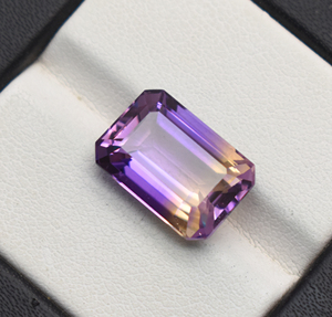 แหวนพลอยอเมทรินสีเขียวมรกตขนาดใหญ่สวยงามขนาดเท่าอัญมณีรูปแปดเหลี่ยมเพชรพลอยเหลี่ยมเพชรพลอยธรรมชาติ - Product Image 5