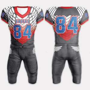 Uniforme de fútbol americano, ropa deportiva hecha a medida, sublimación de poliéster transpirable, precio razonable, nuevo conjunto de última llegada - Product Image 4