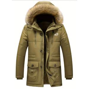 Nouveau Style hommes manteau d'hiver avec doublure en polaire chaude épaisse veste à capuche isolée plusieurs poches personnalisé hommes Style décontracté manteau - Product Image 1