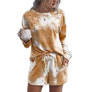 Women Above Knee Solid Knitting Quarter-<b>Zip</b> Sweatshirt and <b>Shorts</b> Set Trendy Two-Piece Casual Wear - Product Image 6