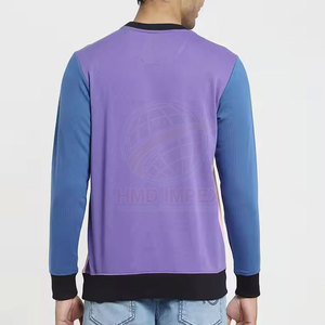 Sudaderas transpirables de algodón/poliéster sólidas informales para hombre de tamaño personalizado de alta calidad más vendidas Servicio OEM Logotipo en línea - Product Image 2