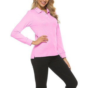 Women's Long Sleeve Golf Polo Shirts Lightweight Quick Dry Moisture Wicking Athletic Tennis Sports <b>Tops</b> Women's Polo Shirts - Product Image 4