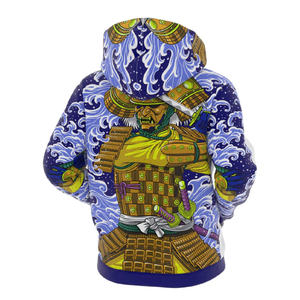 Sudadera con capucha unisex con cremallera completa y logotipo personalizado con sublimación, cuello con capucha y cremallera colorida, patrón sólido de invierno para hombres, mujeres y niños - Product Image 2