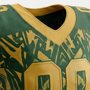 Nuevo Uniforme de Fútbol Americano Personalizado, Talla Grande, Impresión Digital, Manga Larga, Transpirable, 100% Poliéster, Corte Ajustado, con Logotipo - Product Image 4