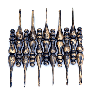 Crochets en bois crochets confortables ergonomiques 12 pièces ensembles de crochets ronds en bambou pour tricoter de l'Inde - Product Image 6