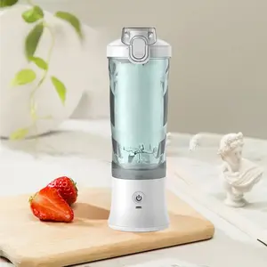 600ml xách tay máy ép trái cây Máy xay sinh tố 150W BPA Free 6 Blades mạnh mẽ động cơ trái cây Máy ép trái cây máy xay sinh tố