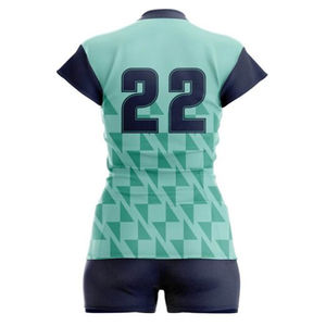 Uniforme de voleibol para hombre, diseñe su propia camiseta de voleibol con 100% poliéster y personalice el material de secado rápido y transpirable - Product Image 4