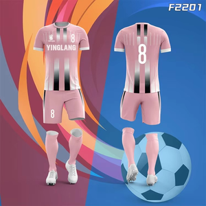 High Quality Cheap Soccer Jersey Uniformes De Futbol Club Soccer Uniform Sets Football Jersey Kit Custom Soccer Jersey - Product Image 5
