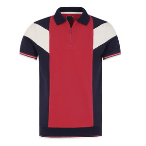 Camiseta Casual para Hombre, de Lona Sólida, Transpirable, Estilo Gótico, con Cierre y Manga Corta, con Logotipo Personalizado - Product Image 1