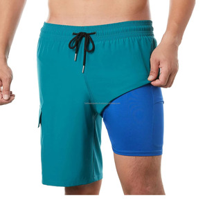 Pantalones Cortos Personalizados para Hombre, Estilo Nuevo, Talla Adulto, Pantalones Cortos de Verano, Pantalones Cortos Casuales de Punto Teñido Liso - Product Image 4