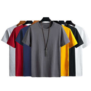 GAF OEM High Quality 180gsm 100% Cotton Custom <b>Logo</b> Knitted O-Neck Breathable Blank T Shirt For Men Sport Tee Shirts - Product Image 1