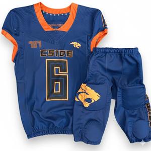 Nouveaux maillots de football américain pour collège 2025, 100 % polyester, anti-humidité, nom d'équipe personnalisé, meilleure qualité - Product Image 4