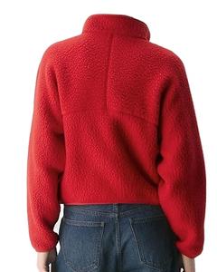 Vestes en polaire pour femmes, sweat-shirts oversize à fermeture éclair, vêtements d'hiver, manches longues, crop top en sherpa, tenues d'automne, mode - Product Image 2