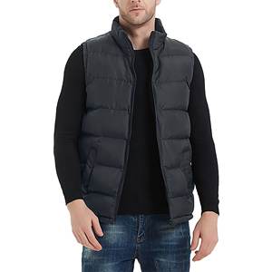Chaleco de pescador de algodón pesado para hombre con logotipo personalizado con chaqueta de dibujos animados transpirable con múltiples bolsillos para invierno - Product Image 1