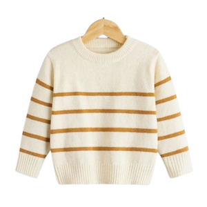 Suéteres de Punto con Cuello Redondo y Sensación de Cachemira para Niños, Suéter de Algodón de Lujo OEM, Ecológico, Transpirable, Cálido y Suave para Invierno, con Bolsillo Delantero - Product Image 6