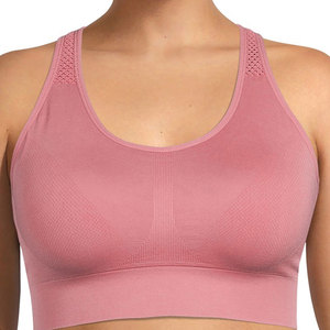 Soutien-gorge de sport sans couture pour femme en polyester de haute qualité Taille XS Impression par sublimation personnalisée Vêtements de sport de yoga avec logo au dos - Product Image 4