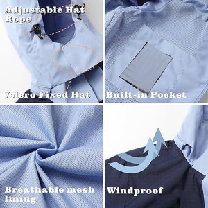 Veste coupe-vent décontractée pour hommes personnalisée OEM pour automne hiver col montant avec logo avant fermeture éclair vêtements d'extérieur - Product Image 5