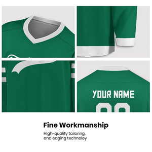 เสื้อเจอร์ซีย์โพลีเอสเตอร์สำหรับผู้ชายเสื้อฮ็อกกี้น้ำแข็งดีไซน์ตามสั่งเสื้อทีมสโมสรโพลีเอสเตอร์100% - Product Image 5