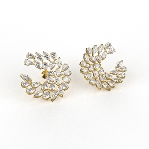 Avarta Elegant Sterling Silver <b>Fine</b> <b>Stud</b> <b>Earrings</b> Elegant Jewellery Design - Product Image 4