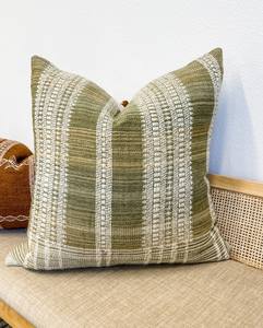 Coussins texturés neutres en laine, fabriqués artisanalement, taille personnalisée, doux au toucher, décor en laine de qualité supérieure, salon, chambre à coucher - Product Image 3