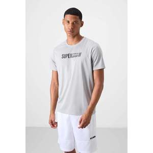 T-shirt homme Tommylife col rond coupe standard sport actif 88385 Noir - Bleu Saxé - Product Image 1
