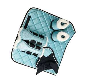 TARIQ MFG CO-Ensemble de Tapis de Selle pour Cheval avec Bottes Matelassées Confortables et Couvre-Oreilles pour Usage Vétérinaire - Product Image 3