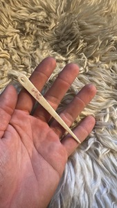 Aguja de Bordar de Cuerno de Búfalo, Aguja de Bordar Puntiaguda para Lana y Hilo, Accesorio de Costura Duradero para Tufting y Costura - Product Image 3