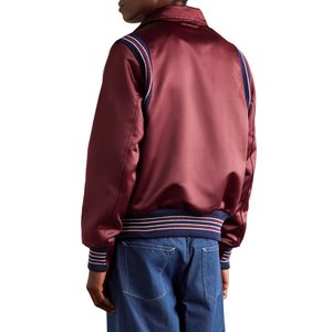 Vêtements d'extérieur décontractés à manches longues pour hommes Blouson aviateur d'hiver et d'automne avec col côtelé zippé et poignets à motif solide Vente en gros à la mode - Product Image 2